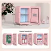 Puluomis Mini réfrigérateur 4 L avec miroir LED portable Voir les images du produit 4