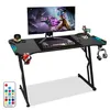 Bettizia 140 x 60cm Gaming table avec tapis de souris, LED, Voir les images du produit 10