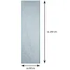 A light blue panel curtain with a delicate white branch pattern is shown against a white background, with dimensions indicated by arrows and text. Anteprima dell’immagine prodotto