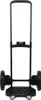 A black shopping trolley frame with wheels, shown from the front. Podgląd zdjęcia produktu