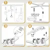 ZMH LED lampa sufitowa czarna lampa sufitowa 24W ciepłe Podgląd zdjęcia produktu 6