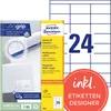 Avery Zweckform 3664 Universal-Etiketten, A4 mit ultragrip, Produktbild-Vorschau 1