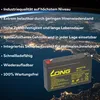 Kung Long Akku WP7-6 6V 7Ah AGM Blei Vlies wartungsfrei Produktbild-Vorschau 3