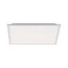 A rectangular LED ceiling light fixture with a white diffuser and a gray frame, presented against a plain white background. Produktbild-Vorschau