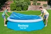 Bestway® PE-Solarabdeckplane Ø 210 cm, blau, rund Produktbild-Vorschau 5