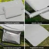 SoBuy Schaukelstuhl OGS28-HG mit verstellbarem Kopfkissen auf Rasen Voir les images du produit