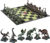 A Jurassic Park themed chess set with dinosaur figurines. Podgląd zdjęcia produktu
