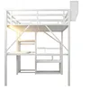 Flieks Etagenbett 140x200cm mit Schreibtisch und Produktbild-Vorschau 9