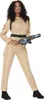 A woman is posing in a Ghostbusters costume. Produktbild-Vorschau