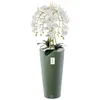 Orchidée artificielle cascade bouquet de fleurs blanches en Voir les images du produit 1