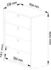 Akord Schuhschrank 4 Klapptüren Weiß 60X33X80 Cm Produktbild-Vorschau 5