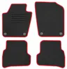 Fußmatten-Set für VW Polo 6R, 06/2009-08/2017, 4-teilig, Schwarz Produktbild-Vorschau