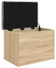 vidaXL Úložná lavice Sonoma dub 62 x 42 x 45 cm Materiál na Náhled obrázku produktu 4