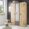 Kleiderschrank Cork Plankeneiche graphit industrial 135 cm Produktbild-Vorschau 5