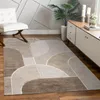 Tapis salon à poils courts Motif géométrique Arc Motif Voir les images du produit 1