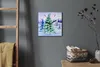 Coloray Uhr auf Leinwand 30x30 cm Wand Uhr Dekoration Produktbild-Vorschau 4