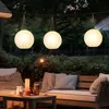 2er Set LED Solar Außen-Hängeleuchte, Lampion sandfarben, H Produktbild-Vorschau 7