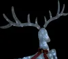 vidaXL LED-Rentier Fliegend Weihnachtsdeko 120 LEDs Weiß Produktbild-Vorschau 11