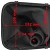 BMW 3er E30 82-94 Schaltknauf aus schwarzem  + schwarze Produktbild-Vorschau 7
