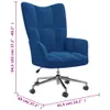 vidaXL Fauteuil relax bleu velours Voir les images du produit 14
