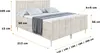 ALTDECOR Boxspringbett mit Silber Füßen, Matratze und Produktbild-Vorschau 6