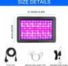 A size chart for a grow light, showing dimensions and included accessories. Anteprima dell’immagine prodotto