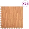 vidaXL Tappetini per pavimenti 24 pz. Venatura del legno Anteprima dell’immagine prodotto 6