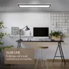 Plafonnier LED salle de bain projections d'eau plat, noir Voir les images du produit 6