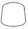 Fem Stuhlkissen Bouclé Taupe 40 cm trapezförmig rutschfest Produktbild-Vorschau 7