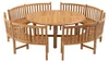 Bank Round Teak Natur 200 x 53 x 92 cm Produktbild-Vorschau 7