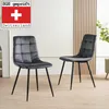 Albatros Esszimmerstühle 4er Set BORA Anthrazit - Produktbild-Vorschau 2