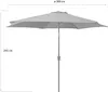 Parasol ogrodowy BOSTON 2,7m ciemnoszary Podgląd zdjęcia produktu 3
