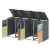 Lot de 2 abris pour poubelles Merax avec couvercle Voir les images du produit 9
