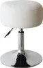 A white, adjustable stool with a chrome base. Anteprima dell’immagine prodotto