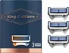 Lamette da barba King C. Gillette Neck - 3 ricariche Anteprima dell’immagine prodotto 1