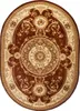 Teppich Oval Wohnzimmer Schlafzimmer Kurzflor Klassisch Produktbild-Vorschau 2