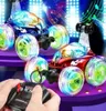 RC kaskadérske auto červené 360° svetlá melódie otočné Náhľad obrázku produktu 2