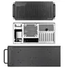 Three views of a server chassis: top, interior, and bottom. Náhled obrázku produktu