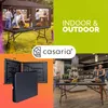 CASARIA® Gartentisch 183x76cm Klappbar Wetterfest Tragbar Produktbild-Vorschau 3
