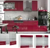 Küchenglasschrank Vicco Fame-Line Bordeaux Hochglanz 80 cm, Produktbild-Vorschau 2