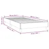 vidaXL Bettgestell Dunkelbraun 90x190 cm Stoff - Produktbild-Vorschau 9