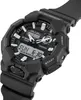 A close-up, angled shot of a black Casio G-Shock watch against a white background. Produktbild-Vorschau