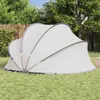 vidaXL Cupola per piscina grigio e arancione 405 x 405 x Anteprima dell’immagine prodotto 4