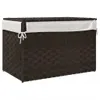 vidaXL Kosz na pranie z pokrywą Ciemnobrązowy 55,5x35x34 cm Podgląd zdjęcia produktu 6