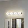 Lucande LED-Bad-Wandlampe Myrra, chrom, Glas, 60 cm, IP44 Produktbild-Vorschau 3