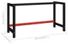 vidaXL Rám pracovného stola kovový 150x57x79 cm čierny a Náhľad obrázku produktu 6