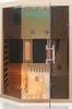 An interior view of a modern infrared sauna cabin. Produktbild-Vorschau