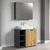 trendteam Bad Spiegelschrank Pure Bliss Anthrazit Melamin Produktbild-Vorschau 6