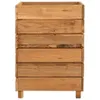 vidaXL Hochbeet 50x40x55 cm Teak Altholz und Stahl Produktbild-Vorschau 3