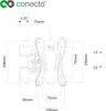 conecto CC50266 Wandhalterung für TV Geräte mit 33-69 cm Produktbild-Vorschau 7